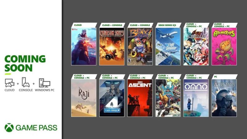 July 2021 game pass