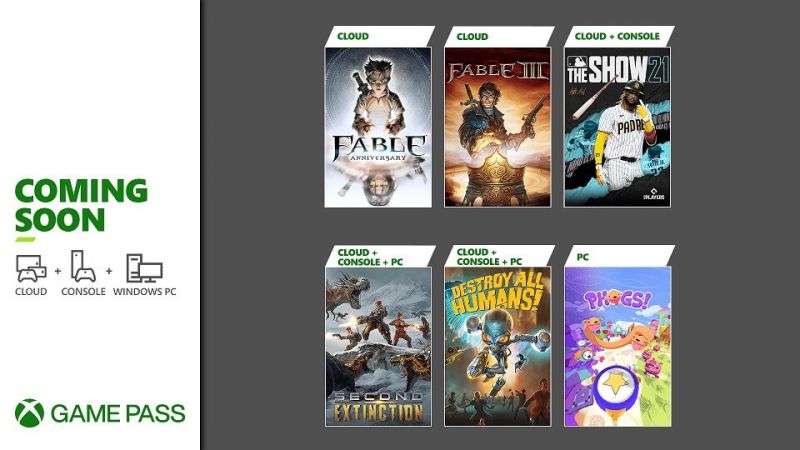 Xbox Game Pass - April 2021